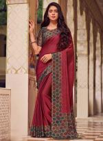 Chiffon Pink Traditional Wear Printed Saree